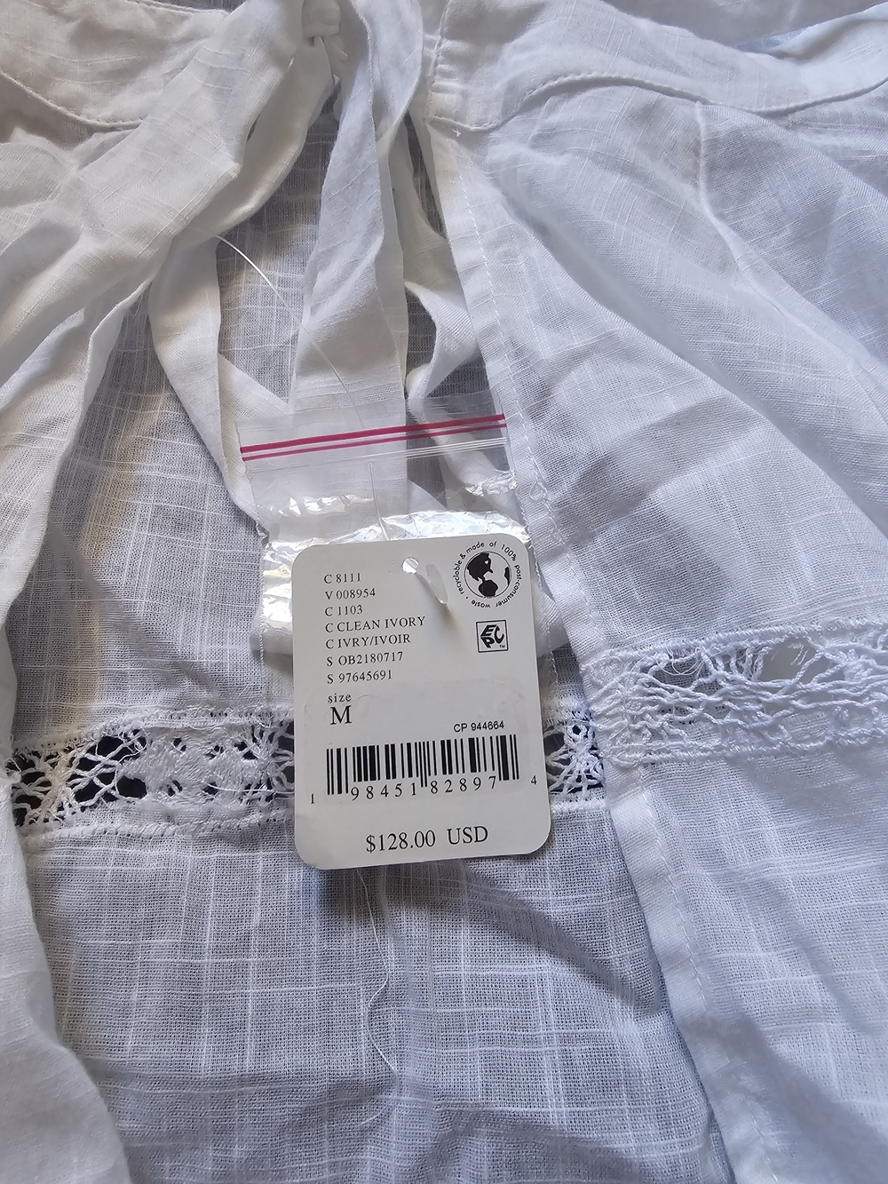 Free People White Eyelet Lace Camisole Tank - Picture 4 of 5